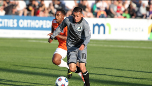Ibarra playing for Minnesota United