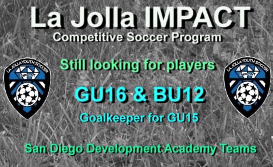 La Jolla Impact Looking for players