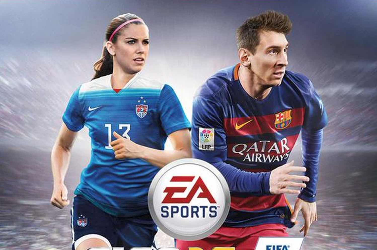 California Homegrown Alex Morgan on the cover of FIFA 16