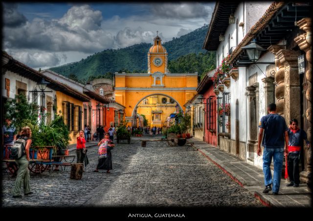 Antigua Guatemala translates to Ancient Guatemala. The town is located in the country's central highlands with a total population of around 35,000.