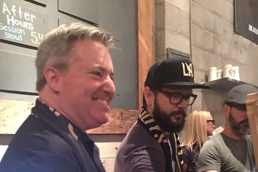 LAFC Supporters Eat, Drink and Get Merry Together at Black & Gold Rally