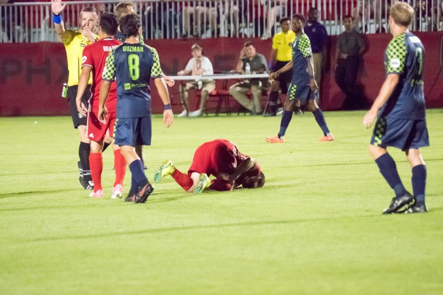 Victory at a Cost: Phoenix Rising defeats OKC Energy 2-1 but loses Rooney, Riggi