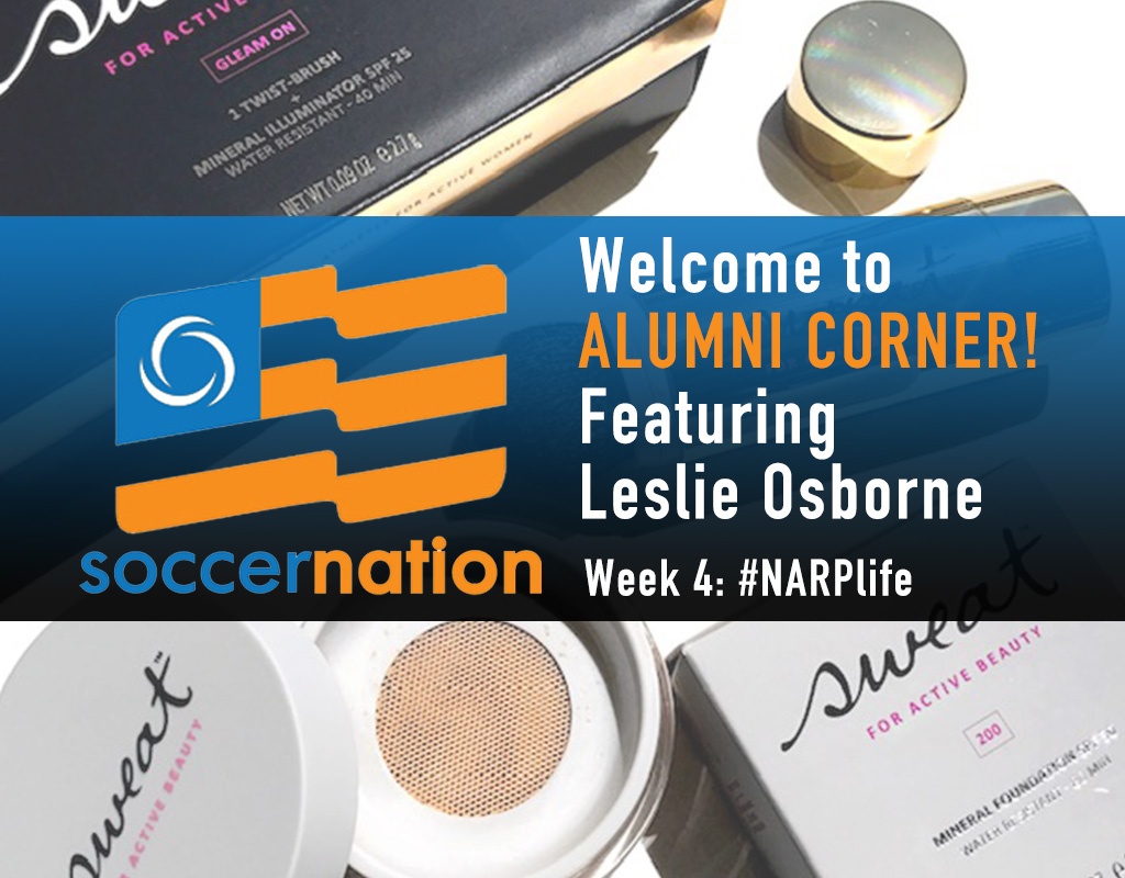 Alumni corner: Leslie Osborne, Sweat Cosmetics, and #NARPLife